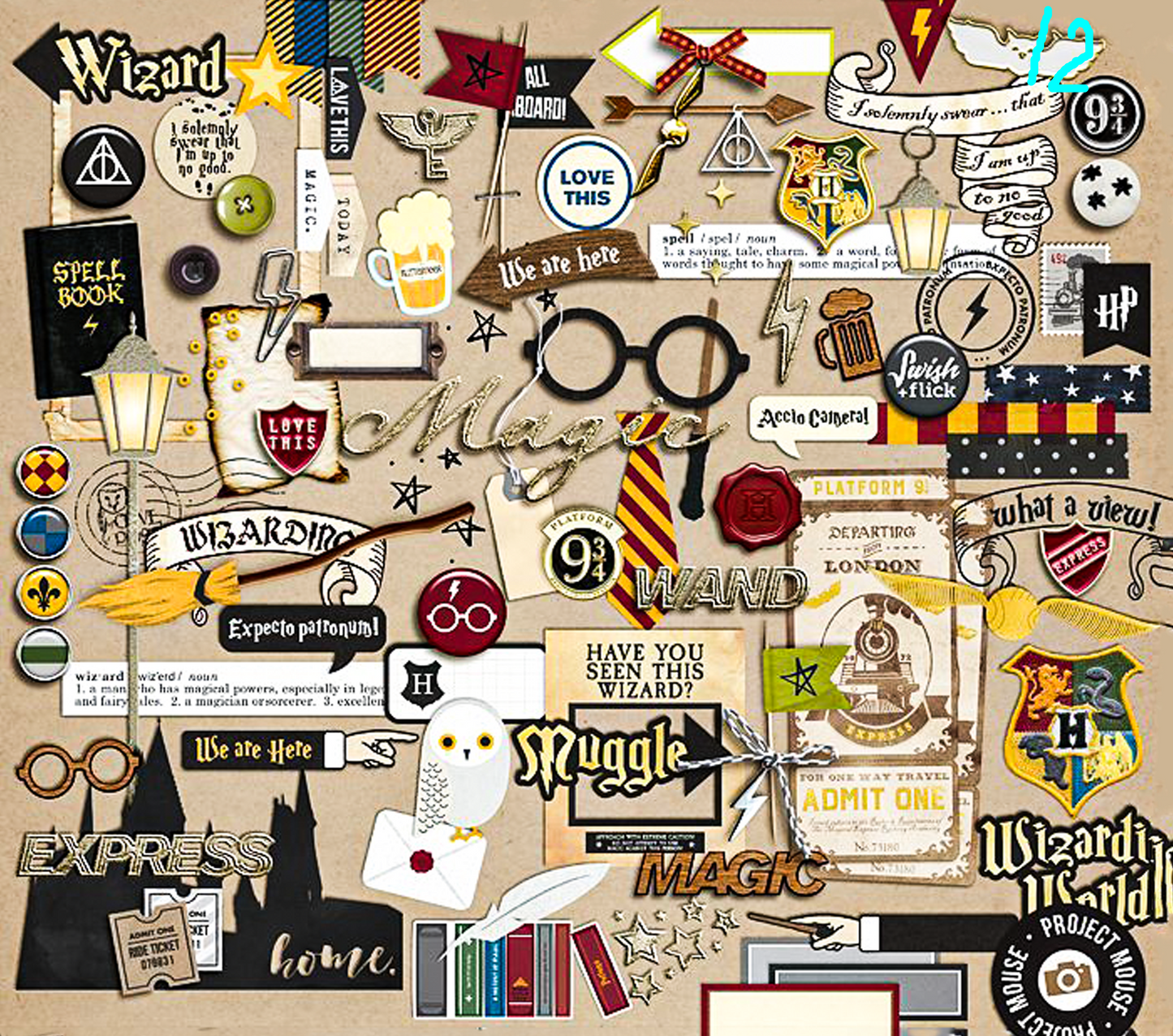 Harry Potter Sublimation Decals