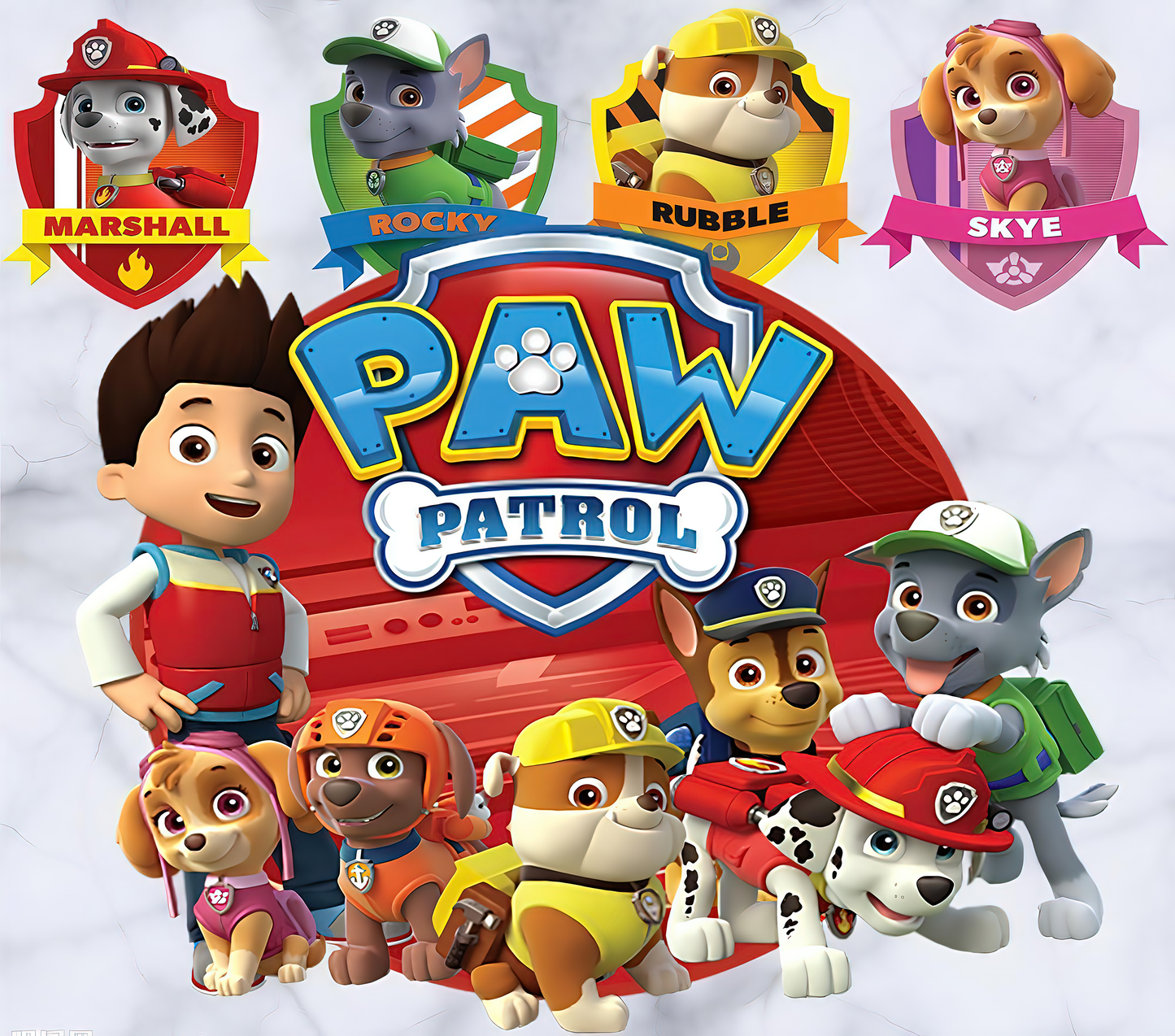 Paw Patrol Sublimation Decals