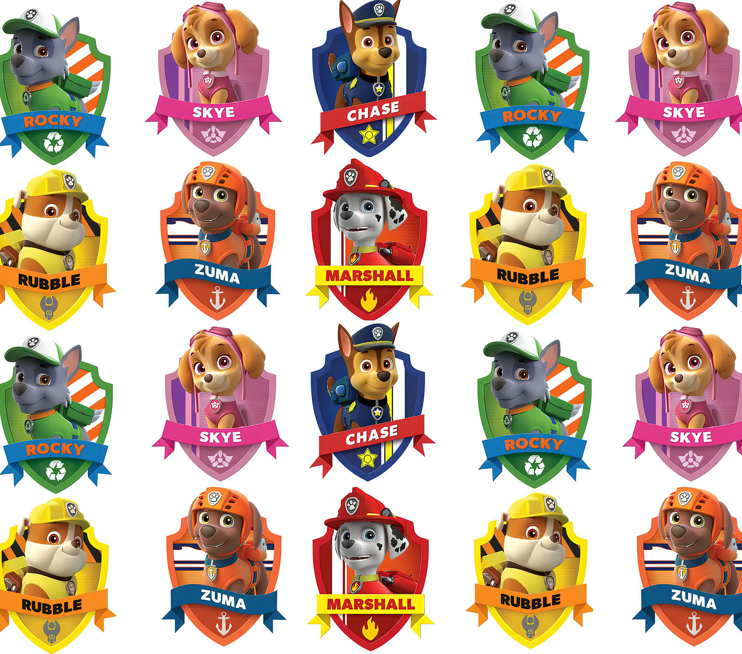 Paw Patrol Sublimation Decals
