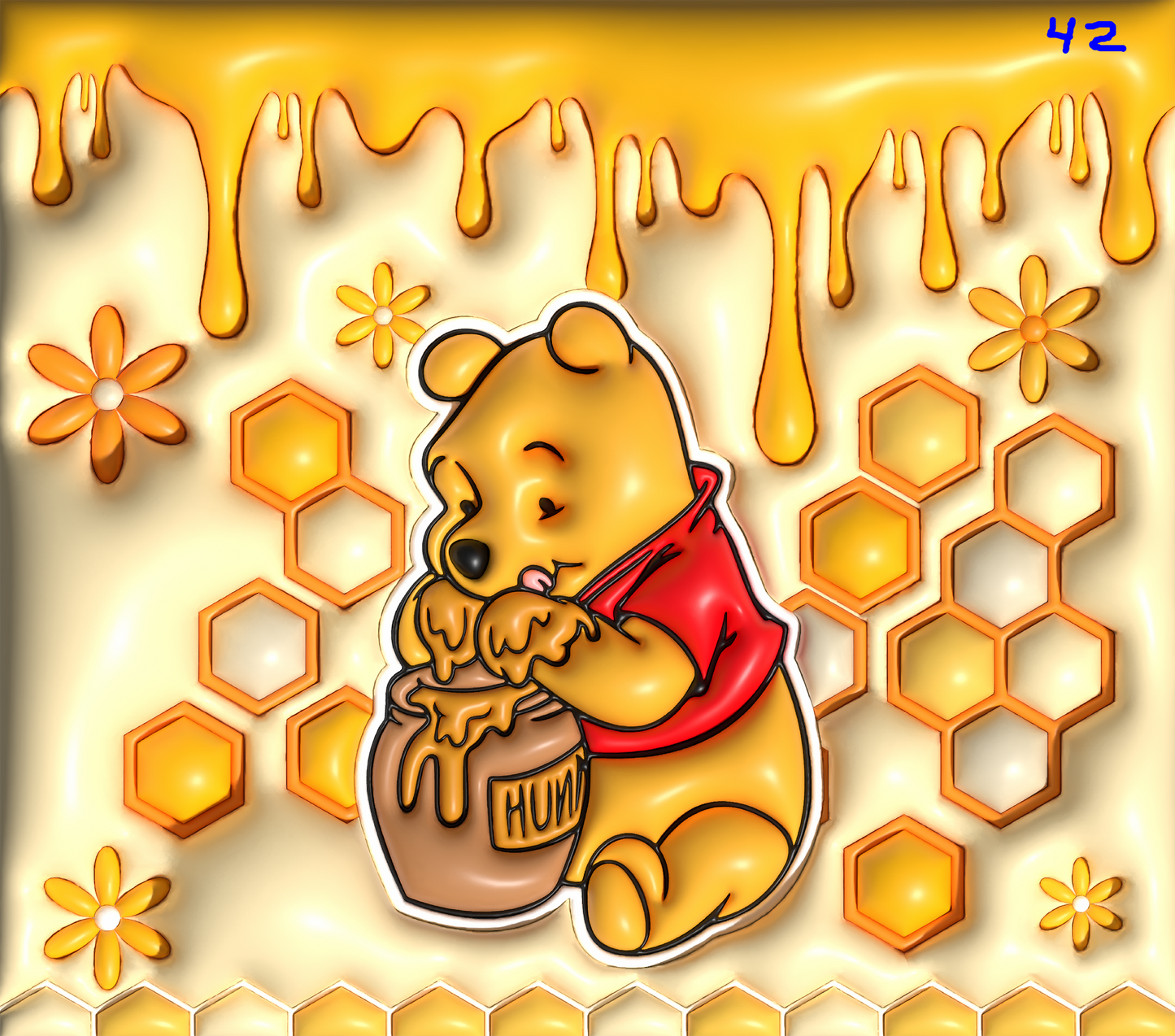 Winnie the Pooh Sublimation Decals