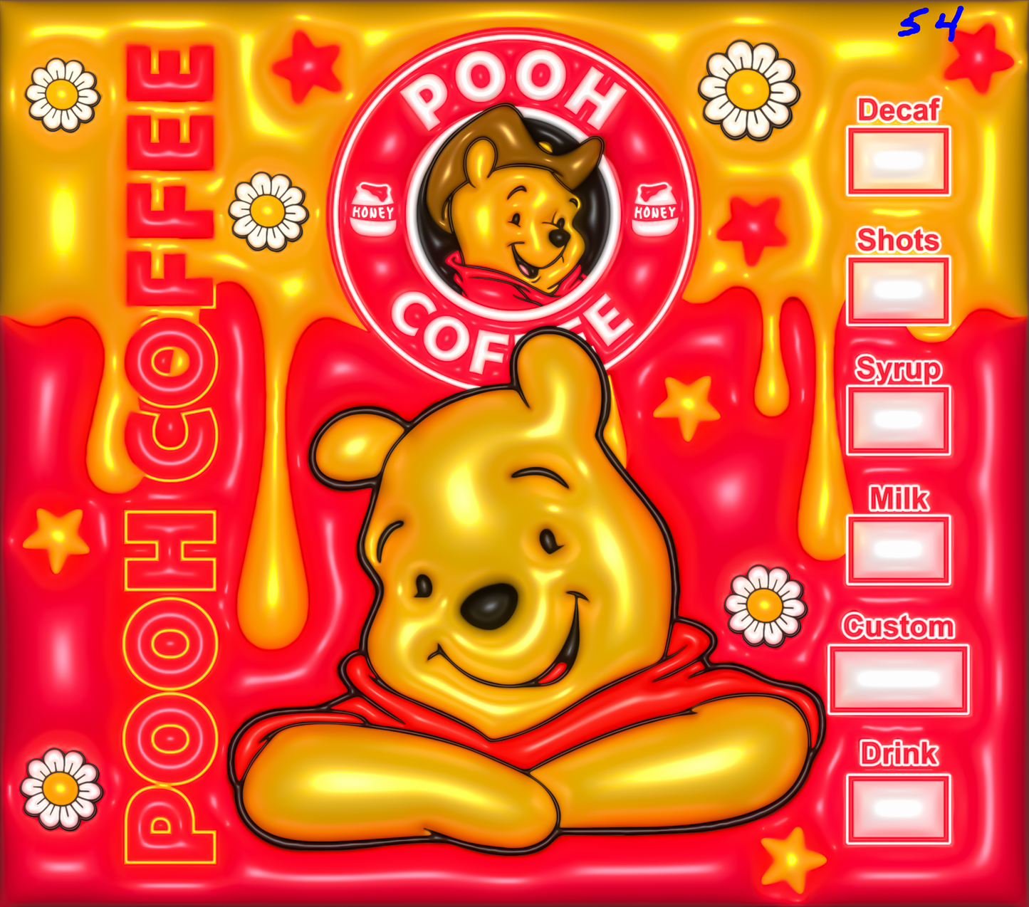 Winnie the Pooh Sublimation Decals