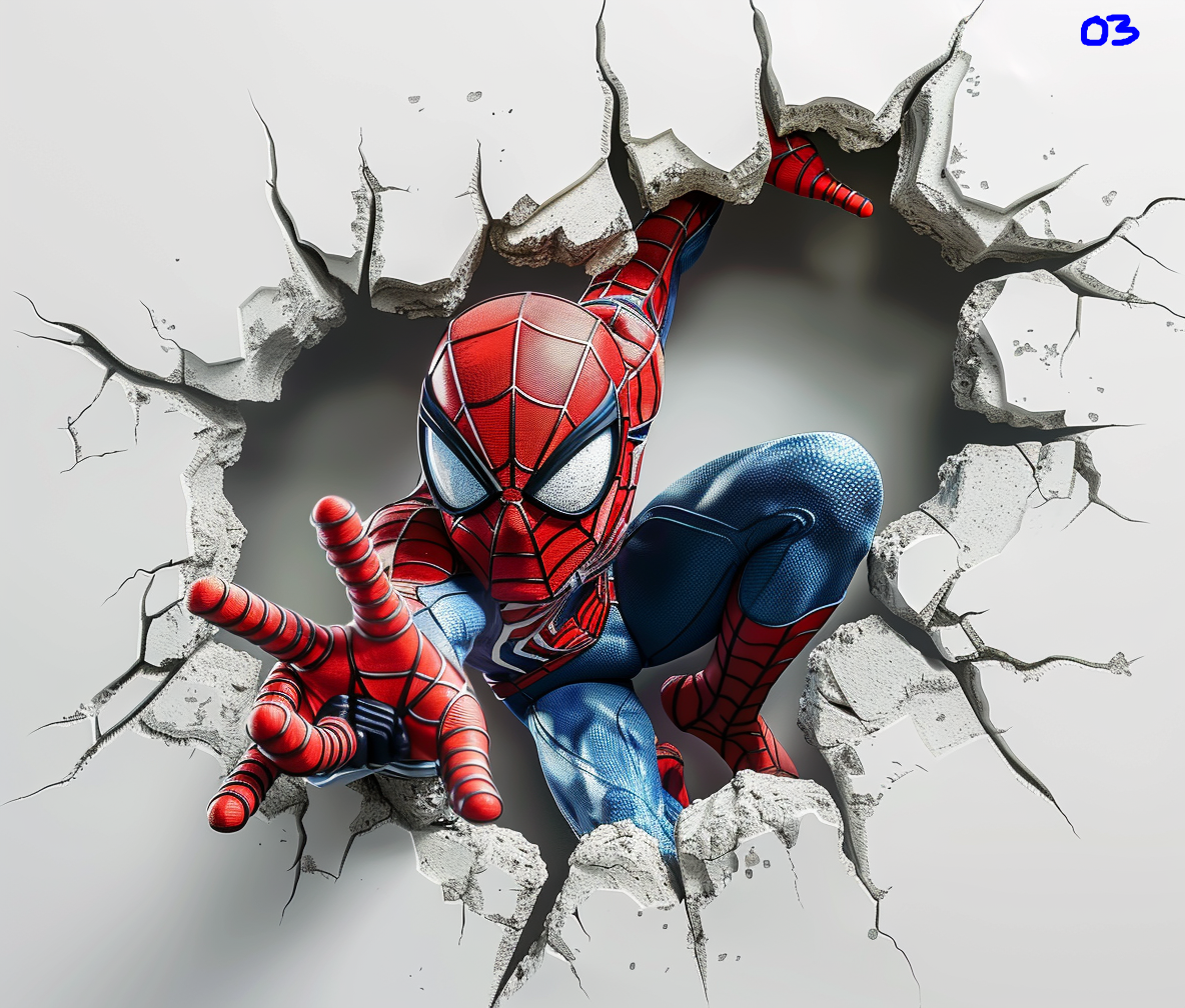 Spiderman Sublimation Decals