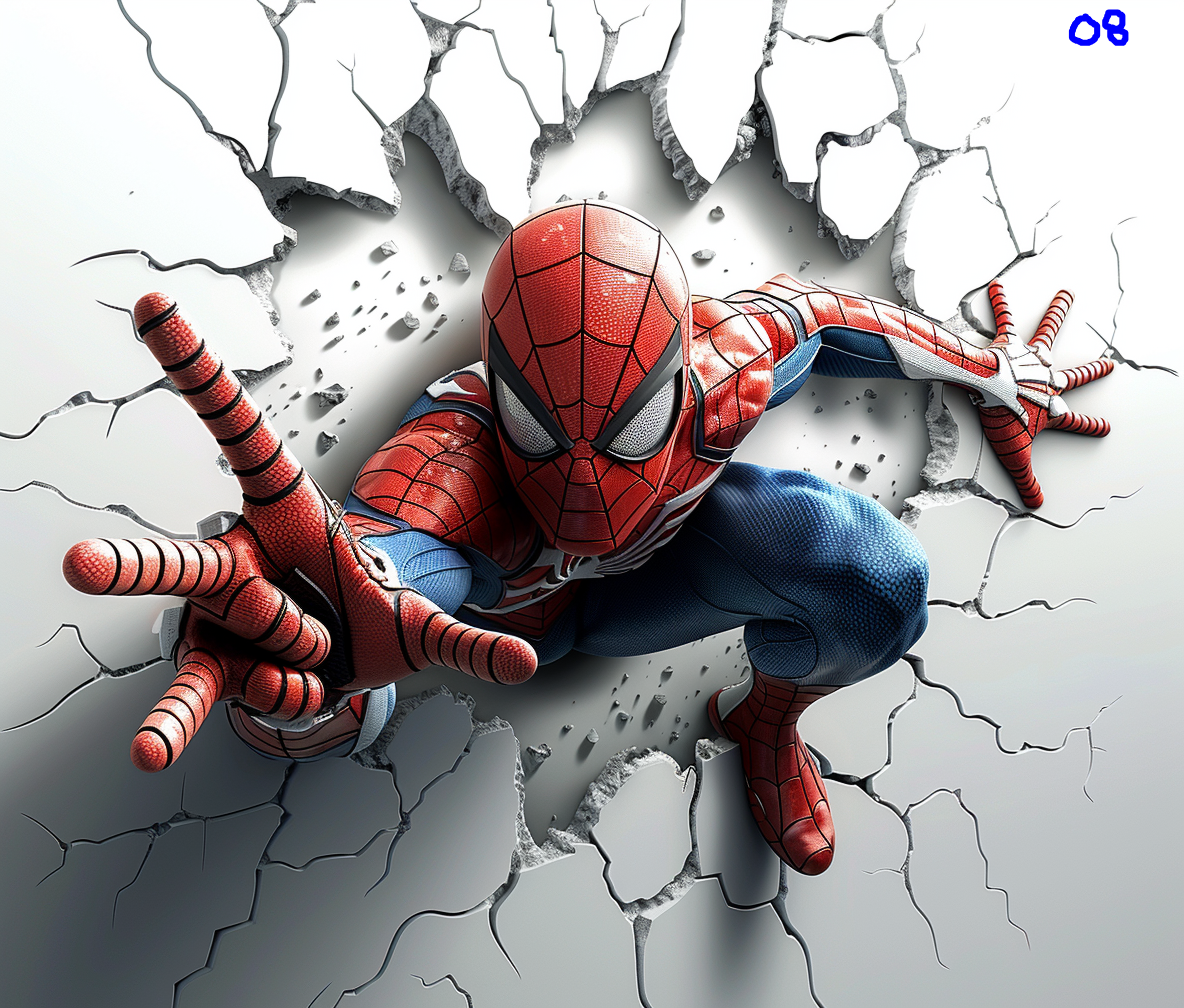 Spiderman Sublimation Decals