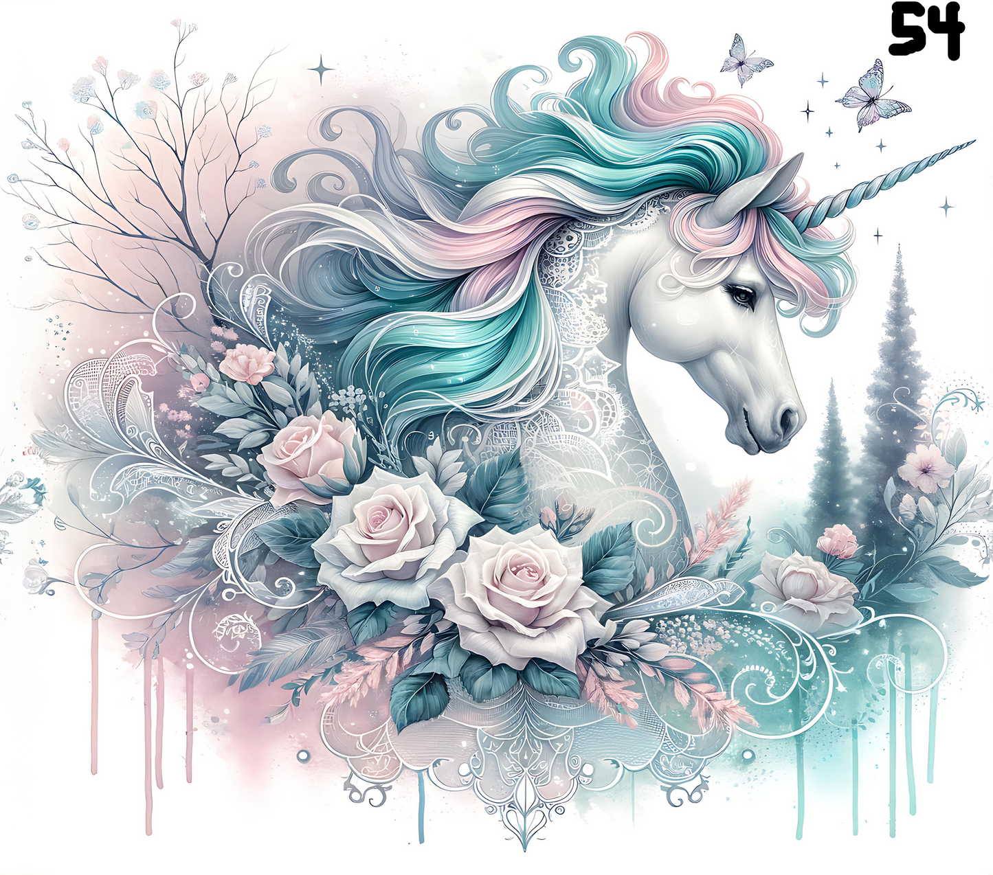 Unicorn Sublimation Decals
